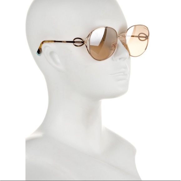 Tiffany & Co Round Mirrored Sunglasses TF3065 56 - Picture 1 of 14